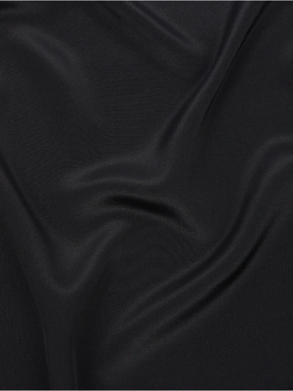 Silk Crepe de Chine fabric in Black - 12mm- 3.1 yards - 44” width